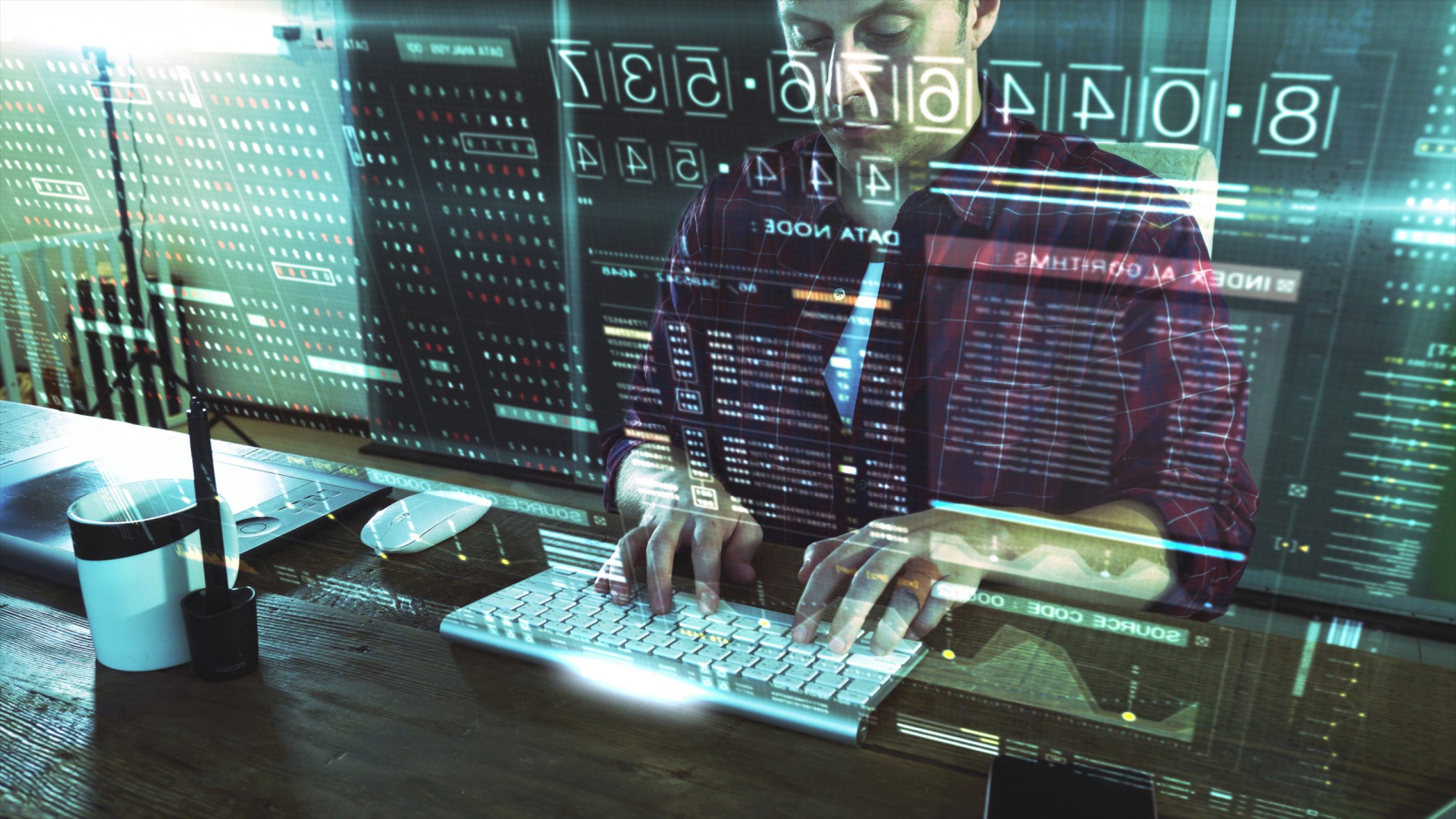 A,Programer,Hacker,Trying,To,Breached,The,Computer,Security,By